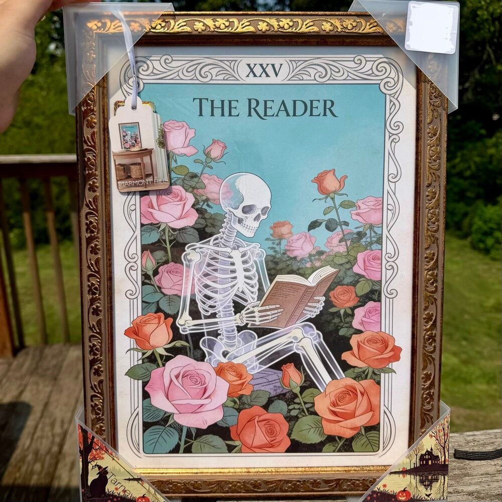 NEW Marmont Hill The Reader Tarot Card Style Framed Wall Art Print